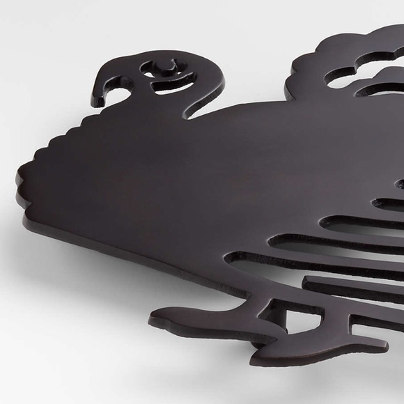 Crate&Barrel Bronze Turkey Trivet - Picture 12 of 12